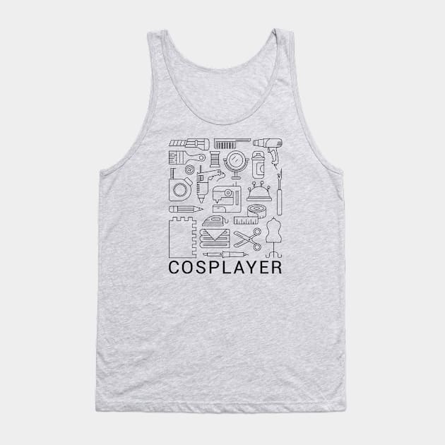 Cosplay Tool Kit (Black) Tank Top by SerenityDiscord